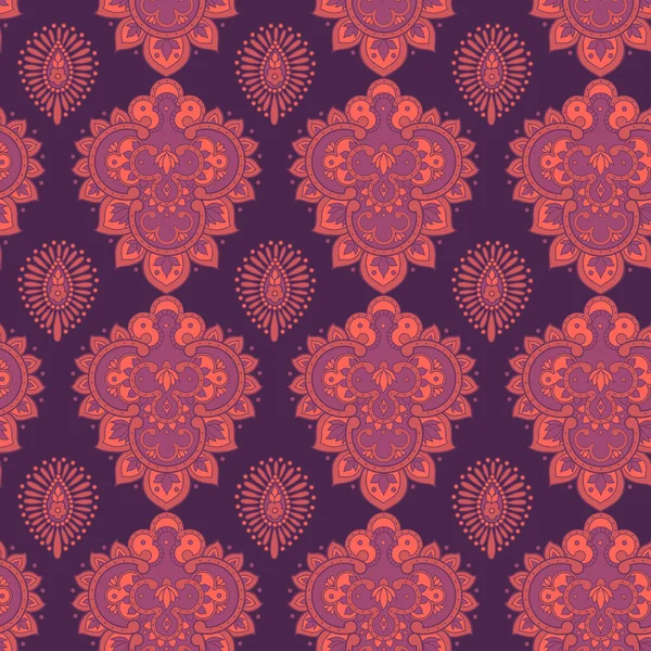 Patrón sin costura floral Paisley — Vector de stock