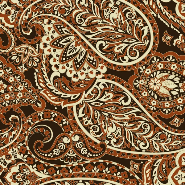 Nahtloses Paisley-Muster. Bunte Vektorhintergründe — Stockvektor