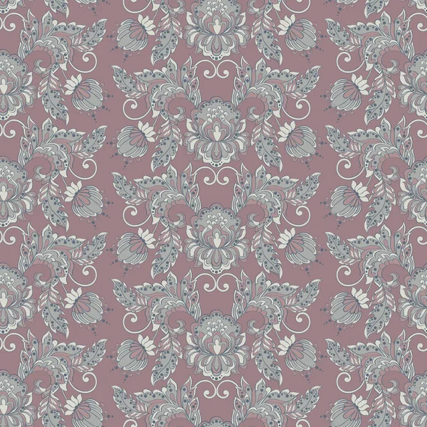 Motif floral vintage sans couture — Image vectorielle