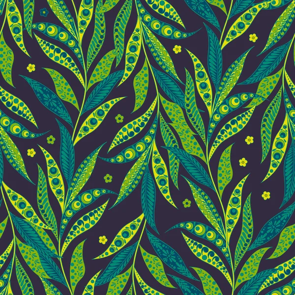 Kwiatowy Bezszwowy Wzór Tekstylny Stylu Azjatyckim Batik — Wektor stockowy