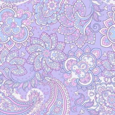 Kusursuz desenli desen. Çiçek vektör arkaplanı