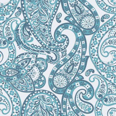 Paisley dikişsiz desen. Batik biçiminde vintage arkaplan