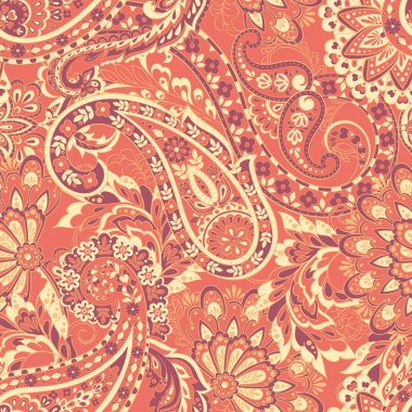 Çiçek desenli, desenli vektör çizimi. pürüzsüz arkaplan