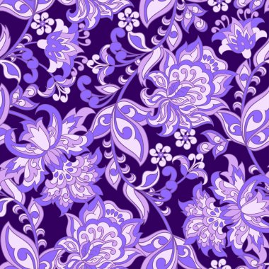 barok stili çiçeksiz desen