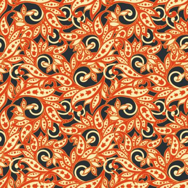 Damsk Çiçeksiz vektör deseni