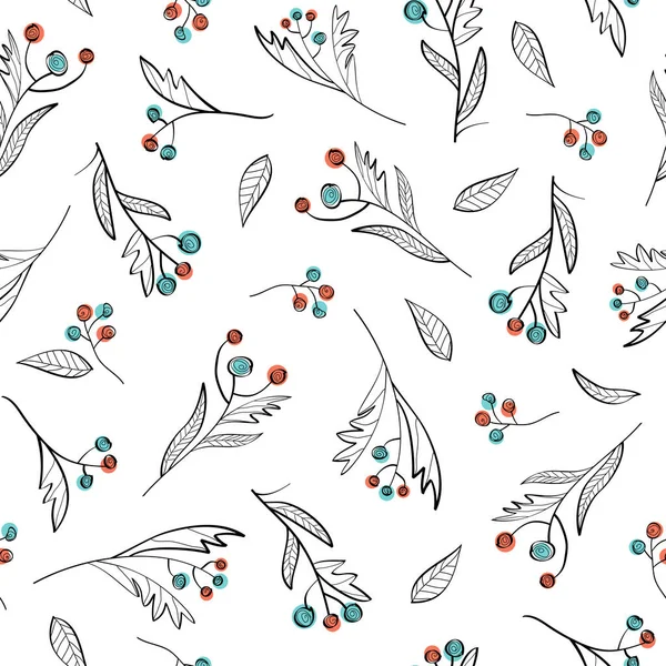 Floral seamless pattern for any designs — Stock Vector