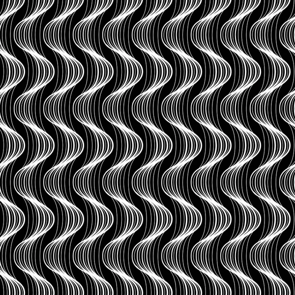 Delinear padrão geométrico. Cores branca e preta. Efeito de ilusão Vetores De Bancos De Imagens