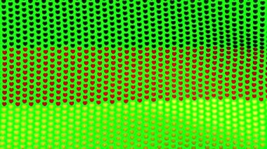 Almanya bayrağı yeşil bir arka plan üzerinde Rüzgar sallıyor. Kesintisiz döngü video.