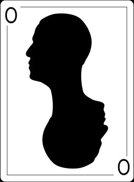 Barack Obama profil je na hrací karta — Stock fotografie