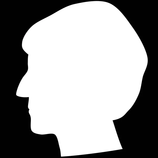 Abstrakt symbol, Theresa May venstre profil . - Stock-foto