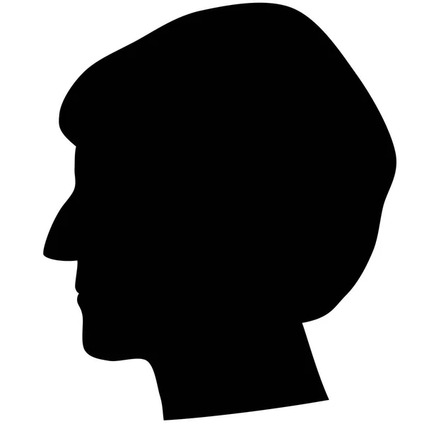 Symbole abstrait, profil de gauche Theresa May . — Photo