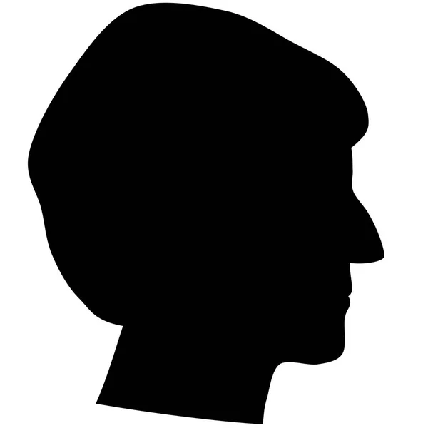 Simbol abstrak, Theresa profil kanan May . — Stok Foto