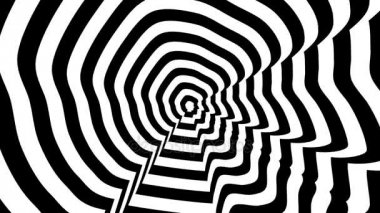 Konsantrik soyut sembolü, Theresa profili - optik, görsel yanılsama değil.