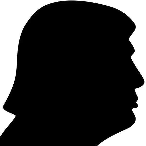 Februry 5, 2017. US President Donald Trump right profile — Stock Photo, Image