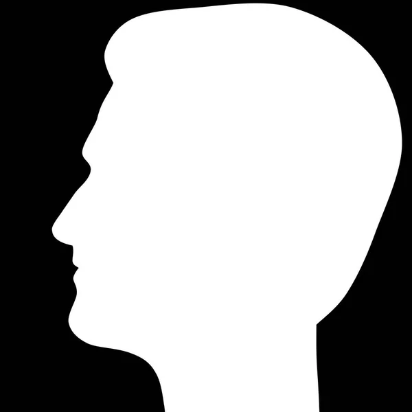 Februry 13, 2017. Edward Snowden asylum in Russia, silhouette left profile — Stock Photo, Image