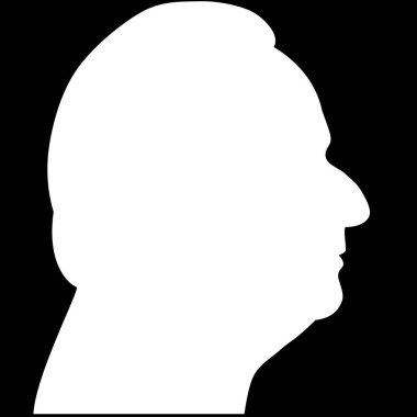 14 Temmuz 2016. Fransa Cumhuriyeti, Francois Hollande, siluet doğru profil başkanı.