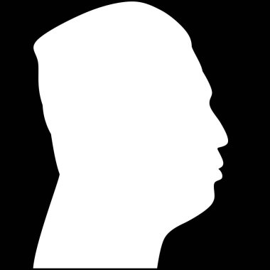 25 Şubat 2017. dini lideri Demokratik Halk Cumhuriyeti, Kuzey Kore, Kim Jong-BM, siluet soyut doğru profili.