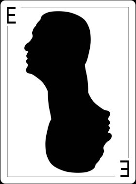 Türkiye Cumhuriyeti, Recep Tayyip Erdoğan, Cumhurbaşkanı oyun kağıdı üzerinde. siluet Özet profil. 