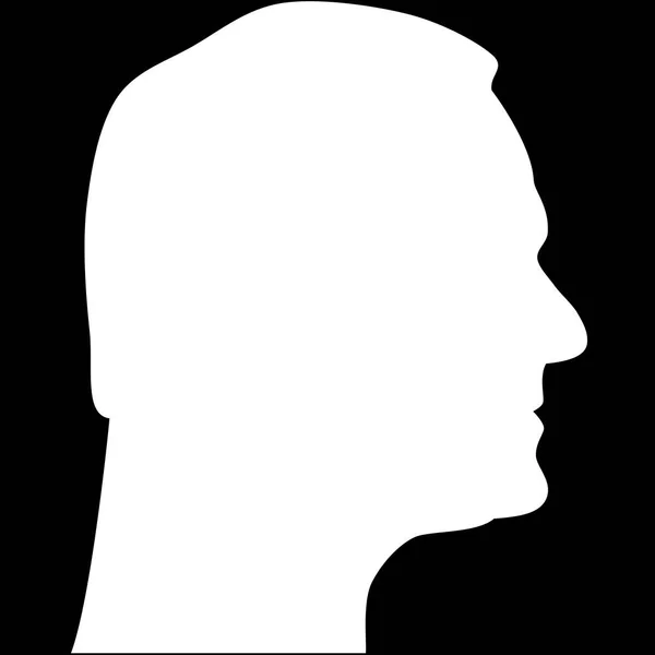 Председатель Европейского Совета Дональд Францишек Туск, силуэт абстрактный правый профиль . — стоковое фото