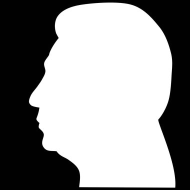 02 Nisan 2017. Çin, Çin, XI Jinping, siluet soyut sol profil Halk Cumhuriyeti devlet başkanı Komünist Partisi Genel Sekreteri.