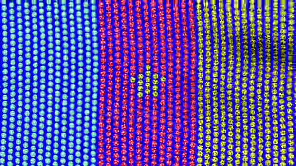 Flag of Cameroon, consisting of many soccer balls fluttering in the wind, on a blue screen. Seamless looping video. — Stock Video