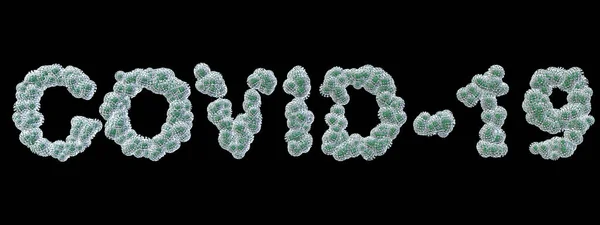 Chinese oronavirus forms covid-19 text. black background.3D rendering.