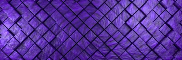 Violette holprige Würfel Hintergrund Banner — Stockfoto