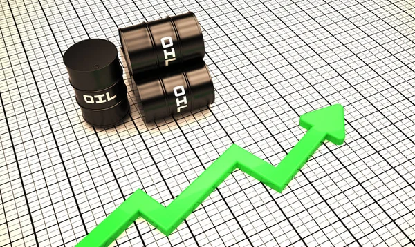 petrol fiyatı illüstrasyon grafik 3d render kadar