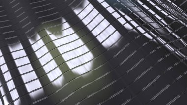 metal çarpık çizgili arka plan 3d render