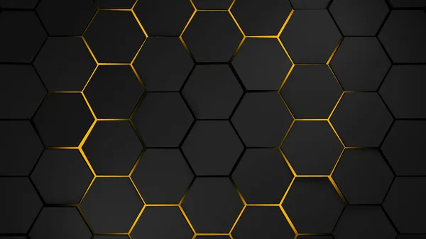 gri ve turuncu altıgenler modern arka plan illüstrasyon