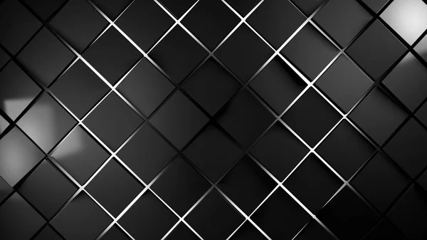 Graue und weiße Quadrate moderne Hintergrundillustration — Stockfoto
