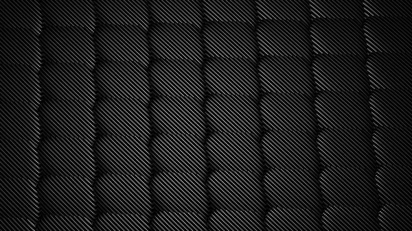 Carbon fiber, seamless pattern background. 3d render illustration — Stock Photo, Image