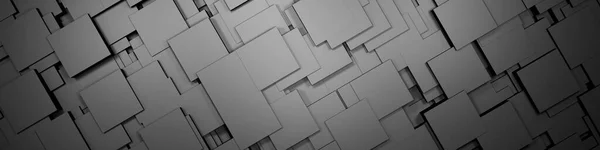 Gray Modern Futuristic Cubes Background Render Illustration — Stock Photo, Image