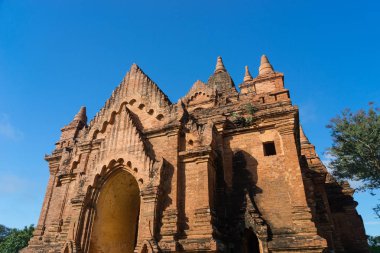 Eski tapınakta Bagan antik kent, Mandalay, Myanmar
