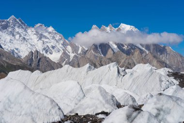 Baltoro Buzulu, K2 büyük buz trek, Skardu, Gilgit, Pakistan