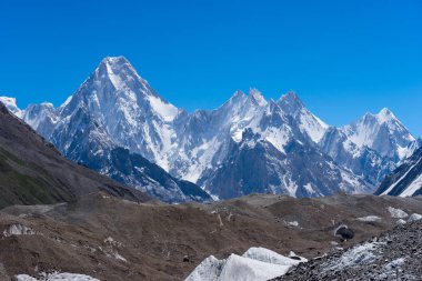 Gasherbrum massif moutain with many peak, Skardu, Gilgit, Pakist clipart