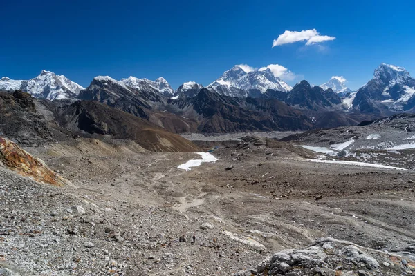 Berglandschaft vom renjo la pass, Everest Region, Nepal — Stockfoto