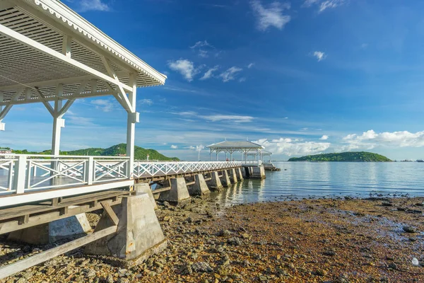 Asdang vita havet bron, Landmark av Sichang island, Pattaya, Th — Stockfoto