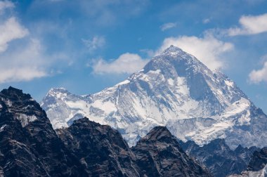 Makalu mountain peak, Everest region, Nepal clipart