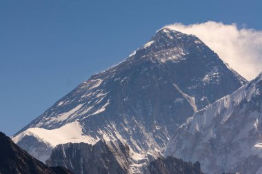 Everest Dağı zirve içinde açıkça gün, Everest bölgesi, Nepal
