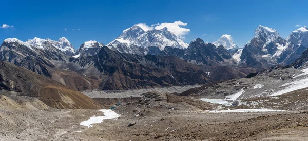 Vista panorâmica da cordilheira dos Himalaias de Renjo la pass, E — Fotografia de Stock