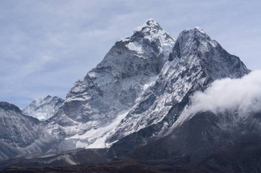 Ama Dablam mountain peak, the most famous peak in Everest region clipart