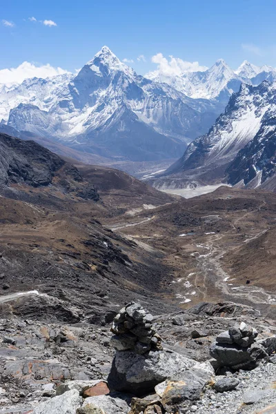 Ama dablam Bergblick vom Chola Pass, Everest Region — Stockfoto