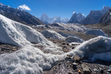 Gasherbrum massif dağ ve Mitre Zirvesi K2 trek, Pakistan