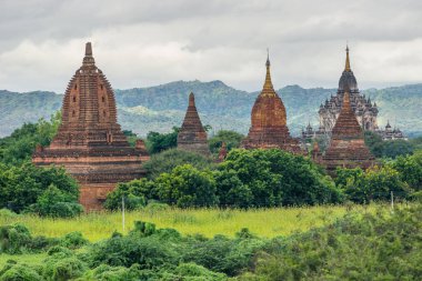 Pagodadan ve tapınaklar Bagan Antik şehir, Mandalay, Myanmar
