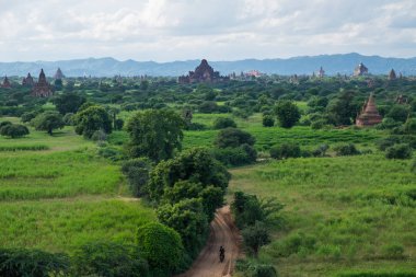 Bagan antik kent, Mandalay, Myanmar pagodadan alanında