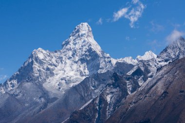 Ama Dablam dağ, tepe, ikonik zirve Everest trekking rotası,