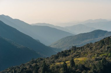 Dağ Katman görünümü Poon Hill view noktadan, Annapurna, Pokhar