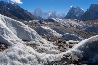 Gasherbrum massif dağ ve Mitre Zirvesi K2 trek, Pakistan