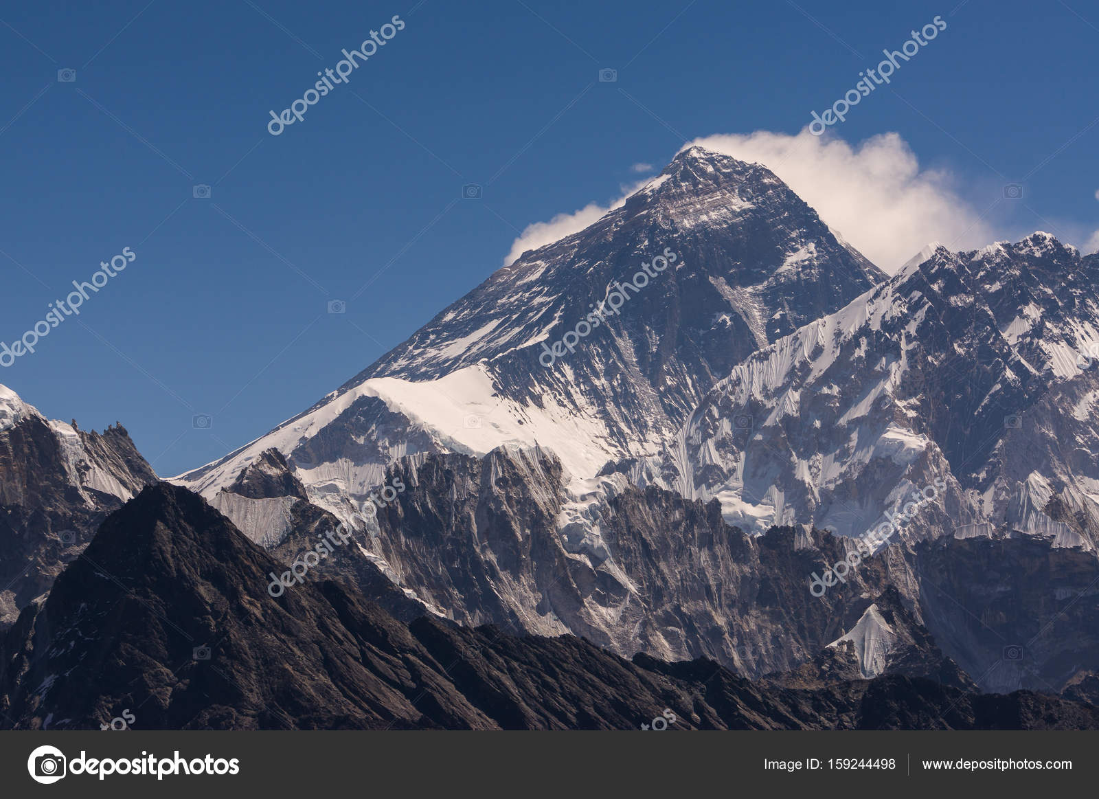 Sommet De La Montagne Everest Plus Haut Sommet Du Monde L
